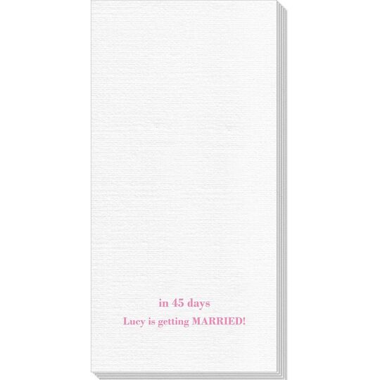 Counting the Number of Days Deville Guest Towels